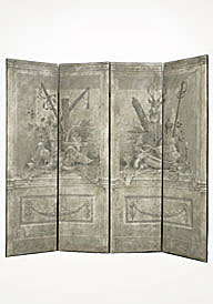 Fontainebleau Painted Screen